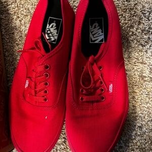 Red Vans men’s 8.5
